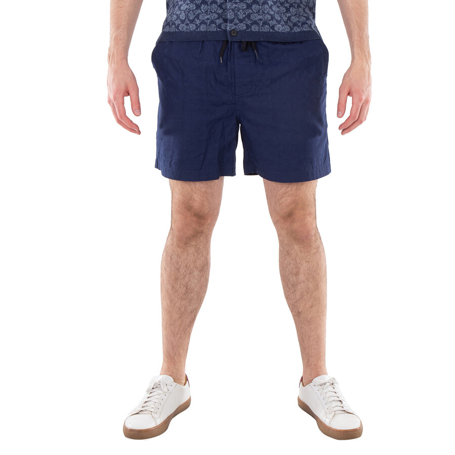 Coach Drawstring Jacquard Woven Shorts, Size Medium CH783