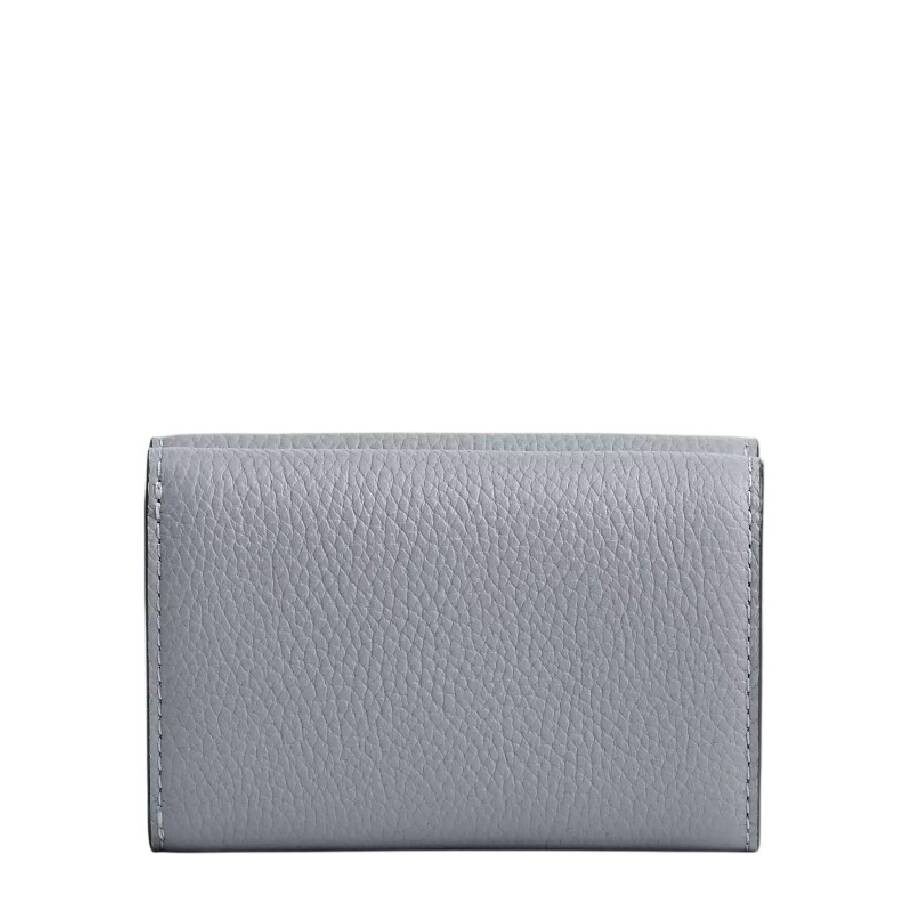Coach Essential Mini Trifold Wallet In Grey In Grey