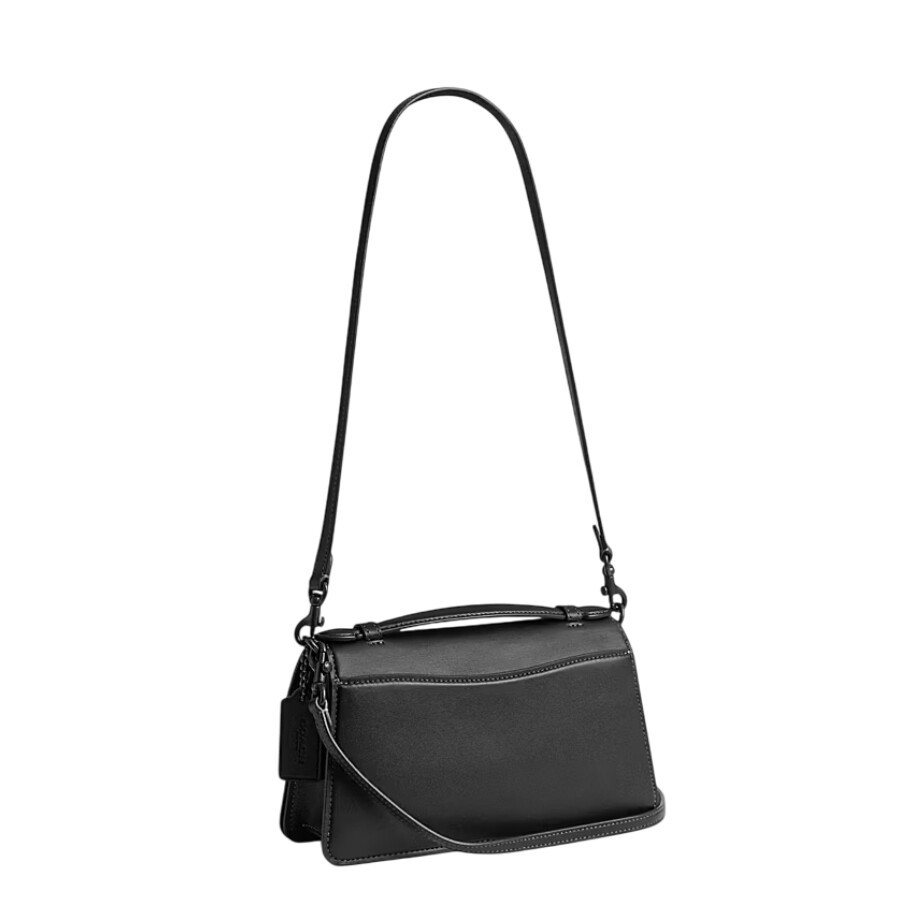 Coach Fold-over Top Shoulder Bag In Black