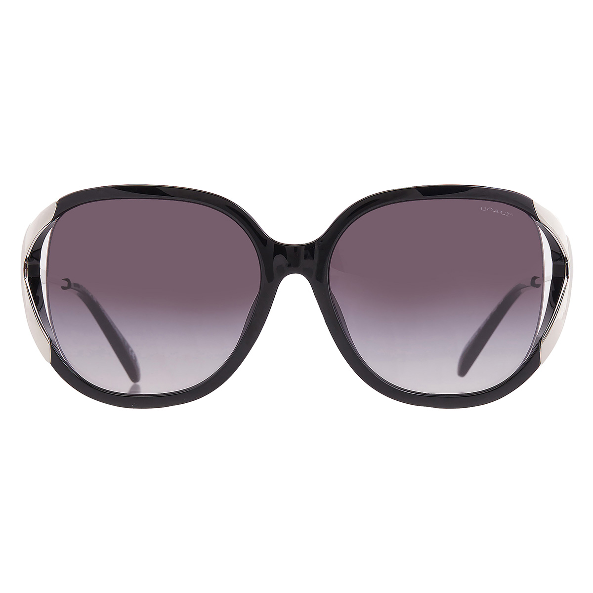 Coach Gradient Grey Oval Sunglasses HC8396U 50028G 56 725125501736