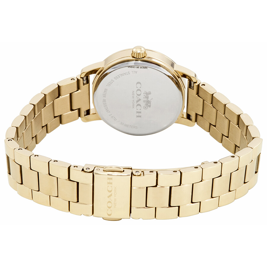 Coach Grand Gold Dial Yellow Goldtone Ladies Watch 14502976 Coach