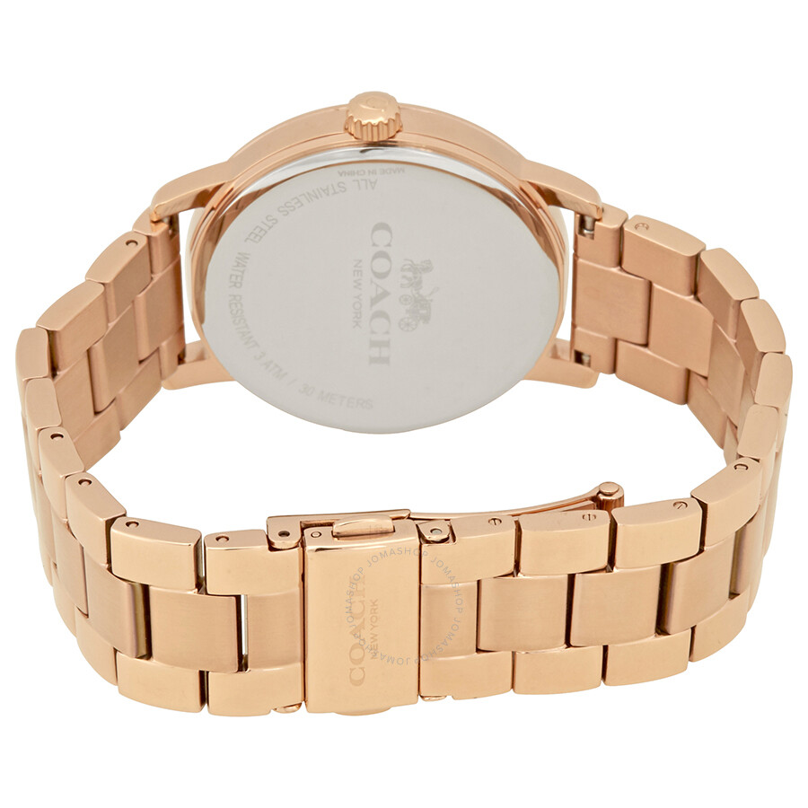 Coach Grand Ladies Rose Goldtone Watch 14502929 Coach Watches