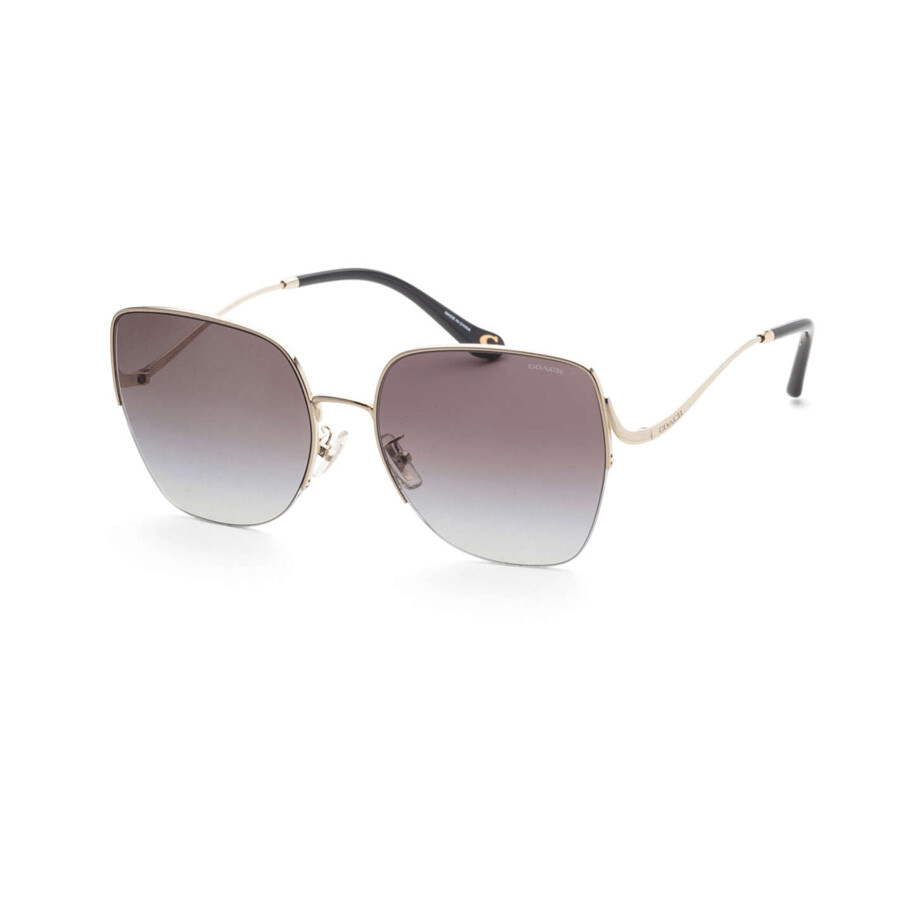 Coach Grey Gradient Geometric Ladies Sunglasses Hc7156d 90053c 60
