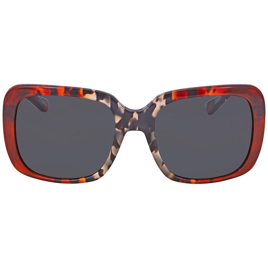 Coach Grey Rectangular Asian Fit Sunglasses HC8237F 551987 57 Coach