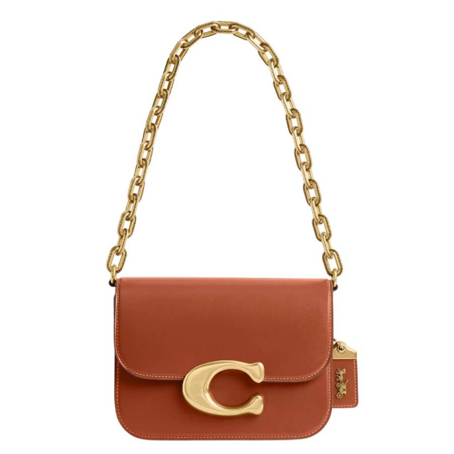 Coach Idol Calf Leather Shoulder Bag CM557 B4BAR 196395098774
