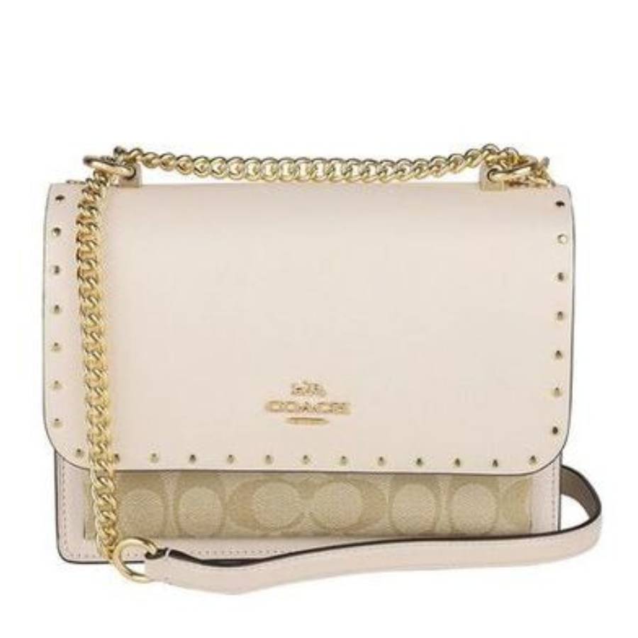 Coach Klare Crossbody Bag In Signature Canvas With Rivets