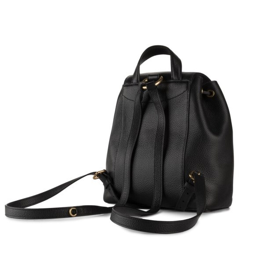 Mua Ladies Black Pebble Leather Evie 22 Backpack chính hãng 2024 Fado