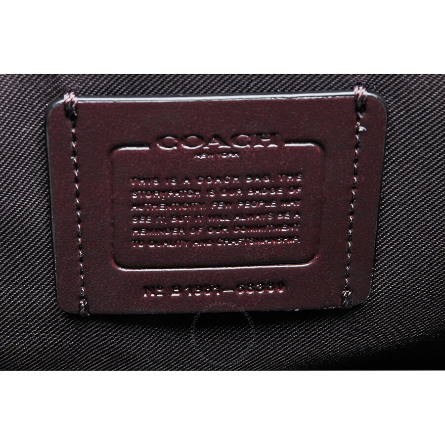 Coach Ladies Black Polished Pebble Leather Evie Backpack Fado.vn