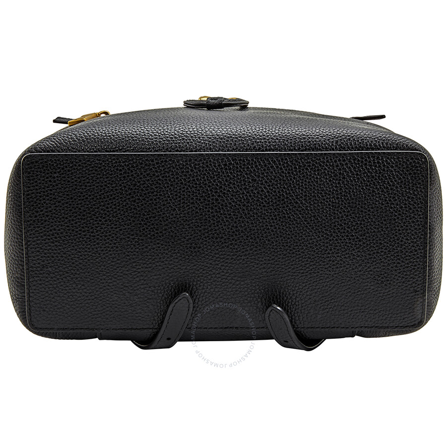 Coach Ladies Black Polished Pebble Leather Evie Backpack Fado.vn