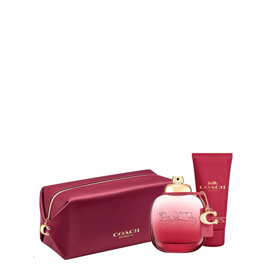 Coach Ladies Wild Rose Gift Set Fragrances 3386460148818 In White