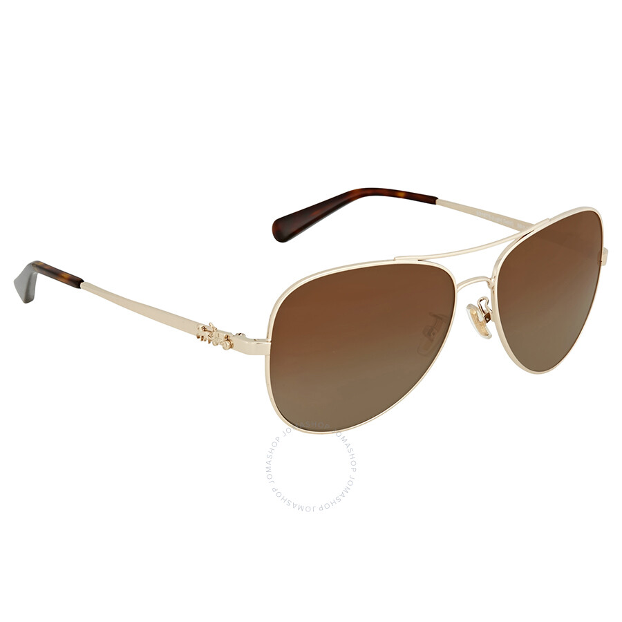 Coach Light Gold Aviator Sunglasses Coach Sunglasses