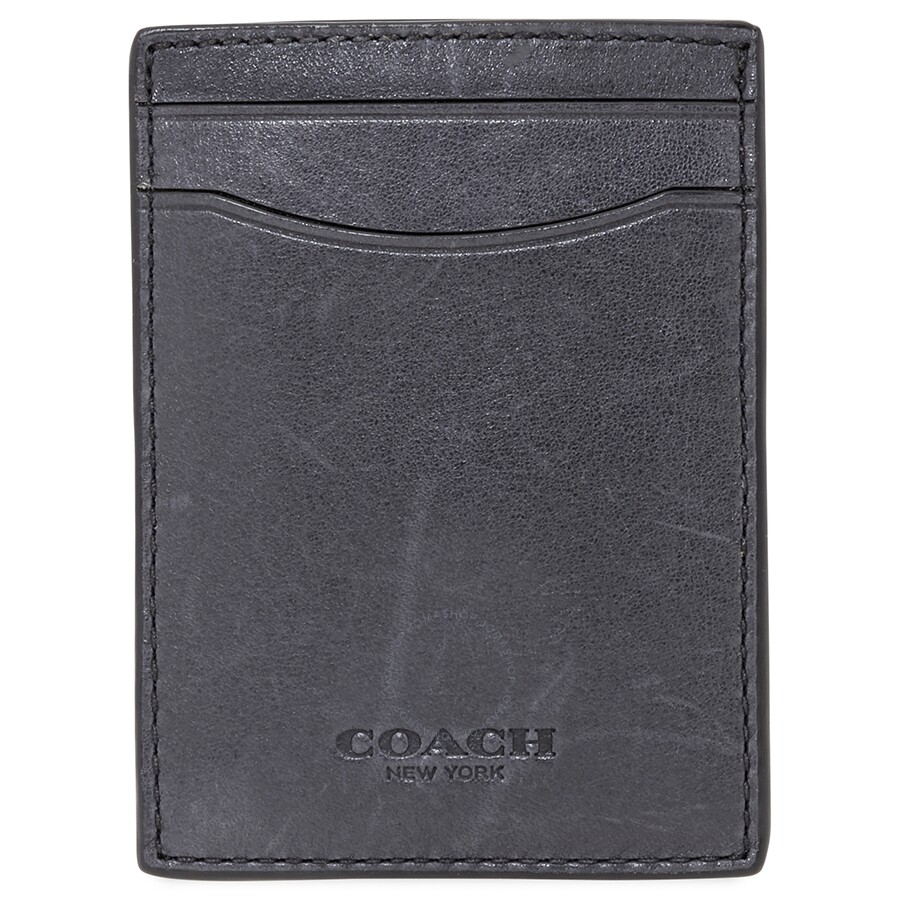 Coach Men's Card Case Leather Midnight Co Scf 3In1 Crd Cse Coach