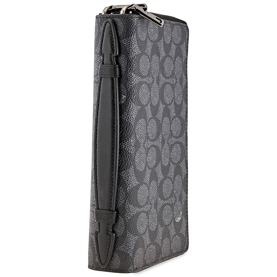Coach Men's Double Zip Travel Organizer In Signature Canvas Coach