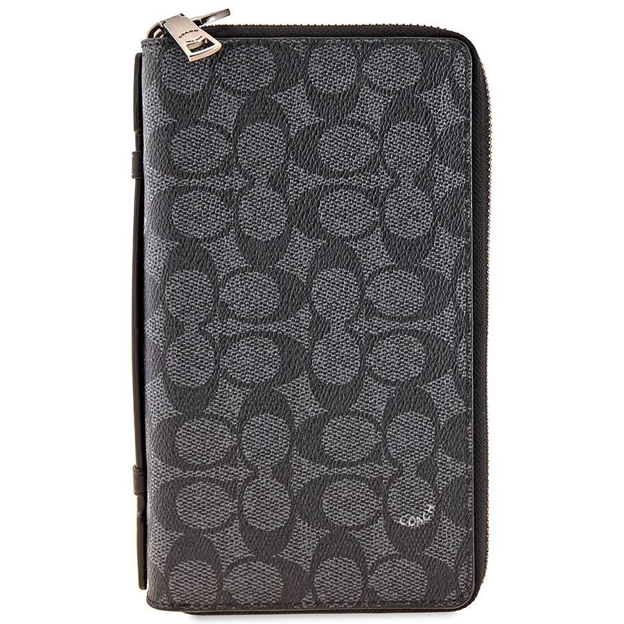 Coach Men's Double Zip Travel Organizer In Signature Canvas Coach Handbags