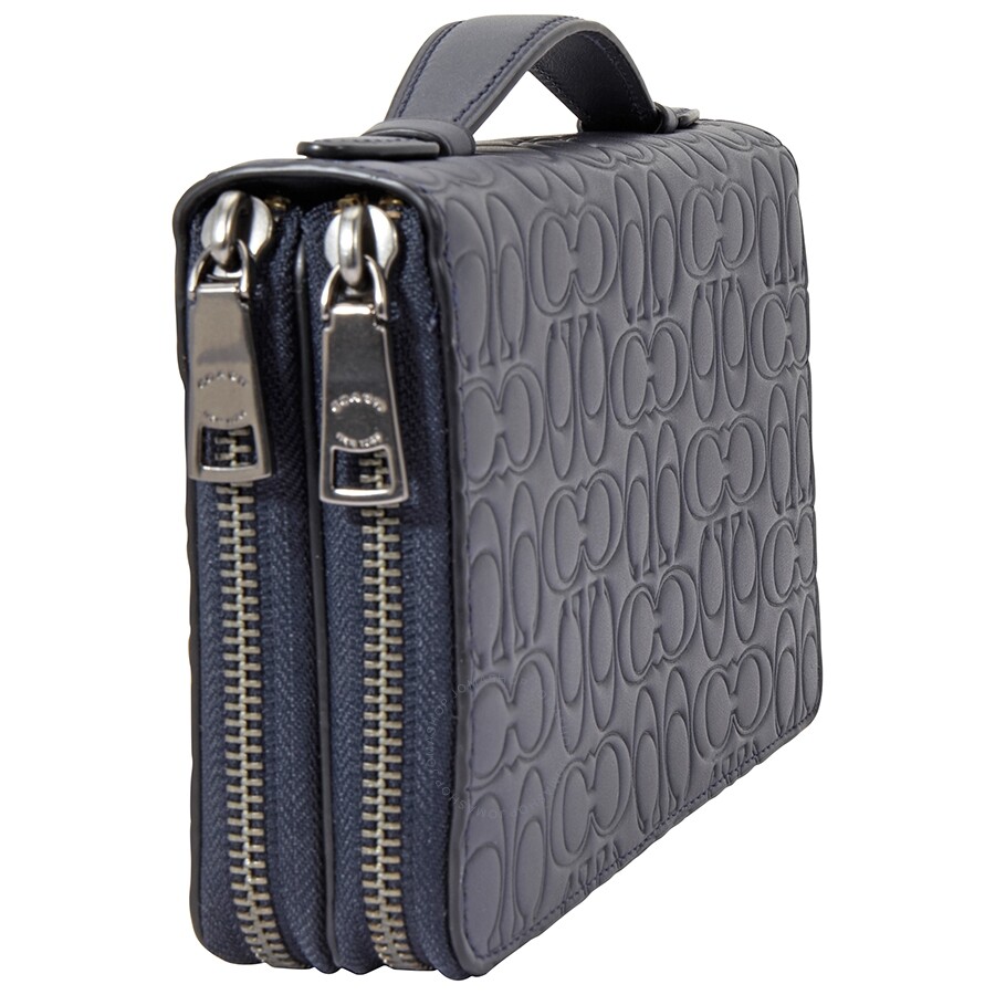 Coach Men's Medium Zip Around Travel Organizer Wallet Coach