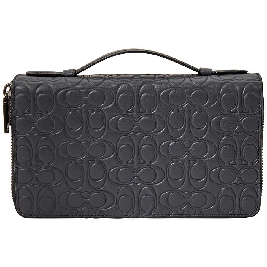 Coach Men's Medium Zip Around Travel Organizer Wallet Coach