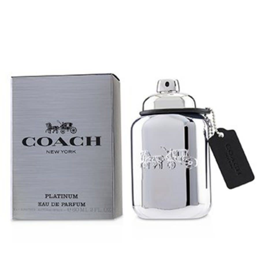 Coach Men's Platinum Edp Spray 2 oz (60 Ml) In Black / Platinum
