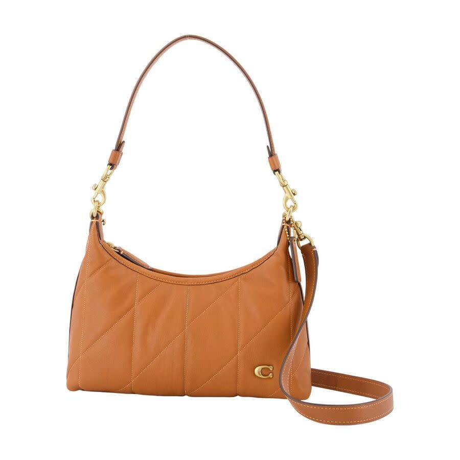 Coach Quilted Leather Shoulder Bag — Brown CDZ65-B4YU1