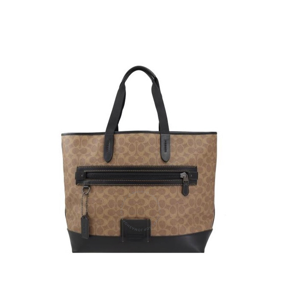 coach signature tote black
