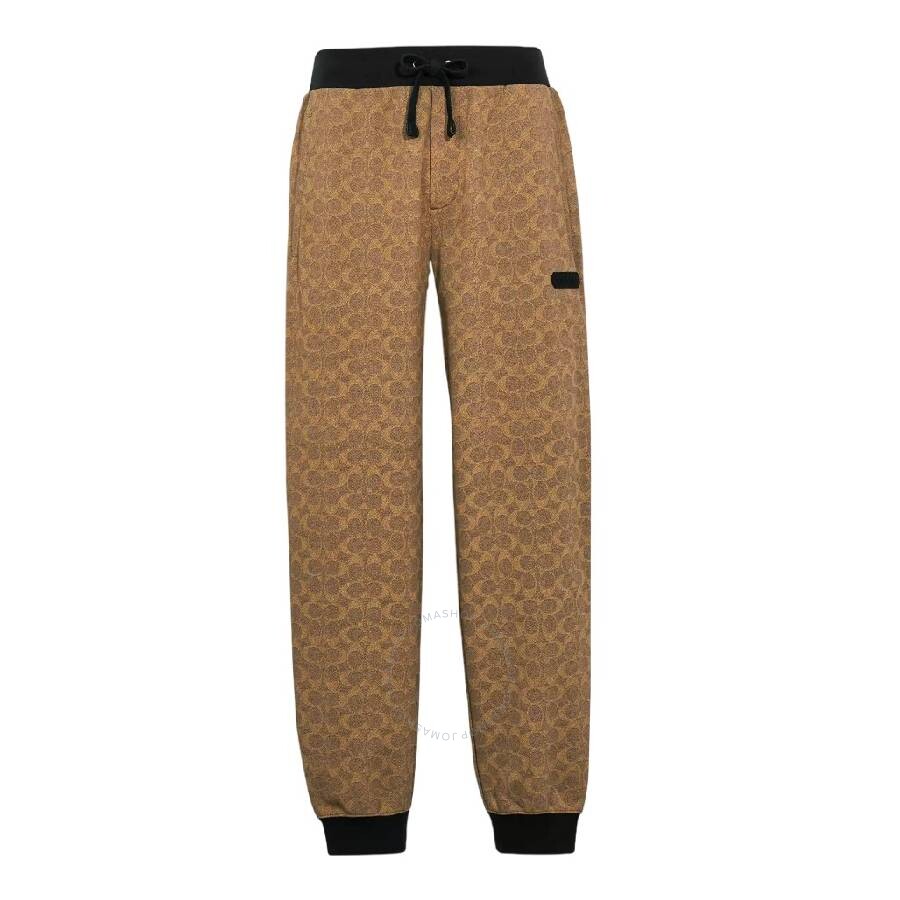 Coach Signature Essential Joggers In Brown