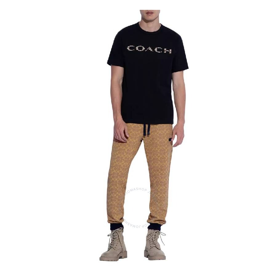 Coach Signature Essential Joggers In Brown