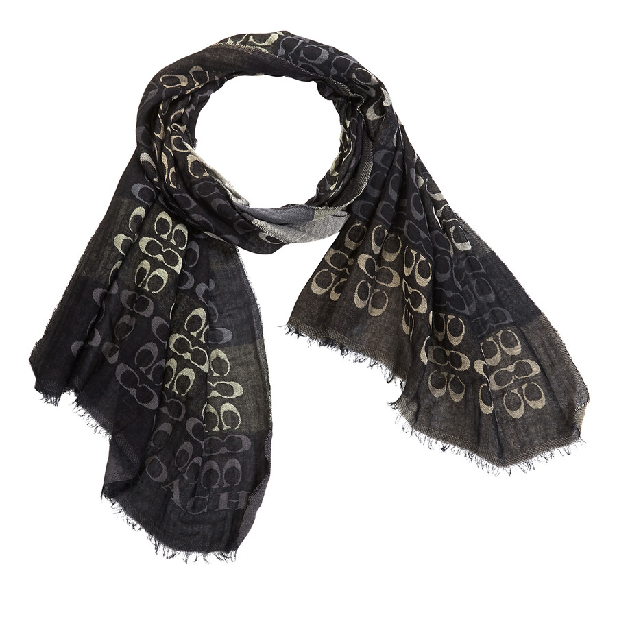 black coach scarf