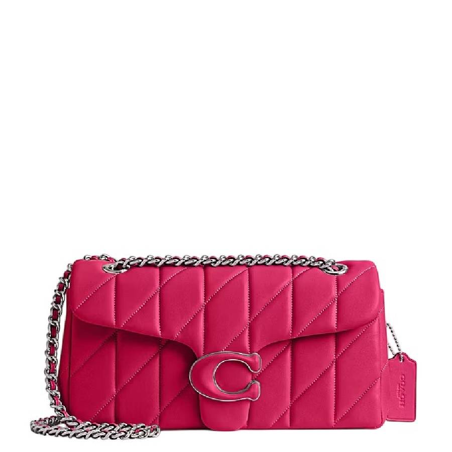 COACH キルティング ショルダーバッグ ピンク　CP147 Coach Tabby Chain Strap Shoulder Bag CP147 LHX1C 196395370603