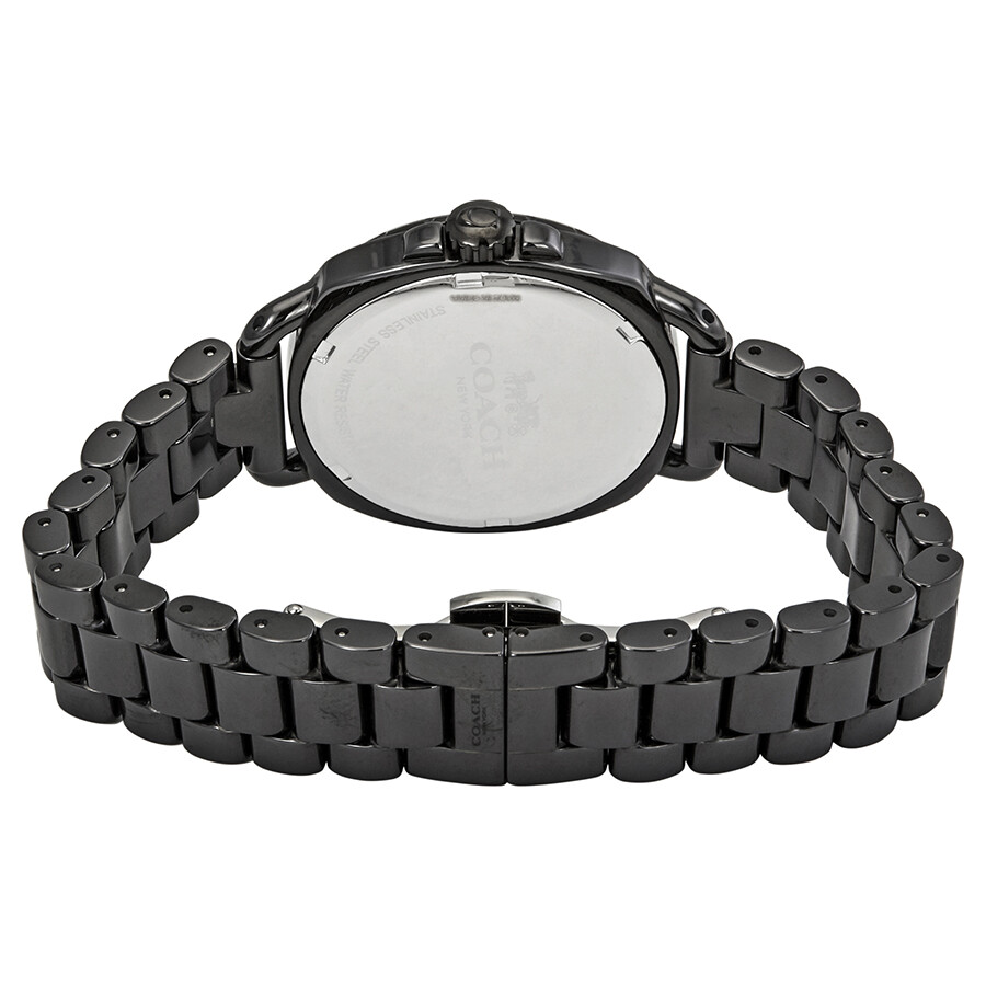 Coach Tatum Black Dial Black Ceramic Ladies Watch 14502600 Coach
