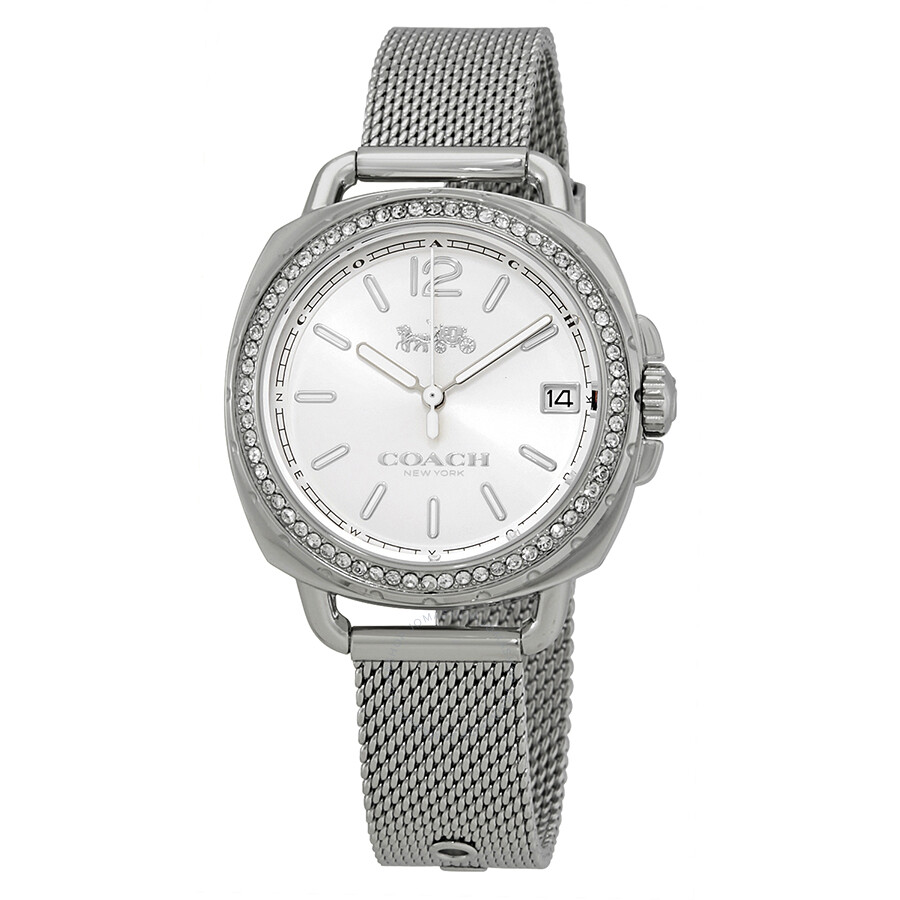 Coach Tatum Silver Dial Ladies Crystal Watch 14502755 885997224048