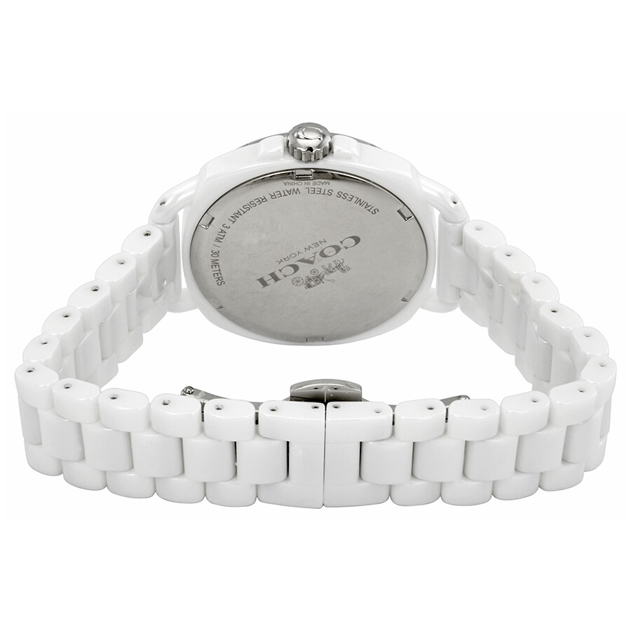 Coach Tatum White Dial White Ceramic Ladies Watch 14502601 Coach