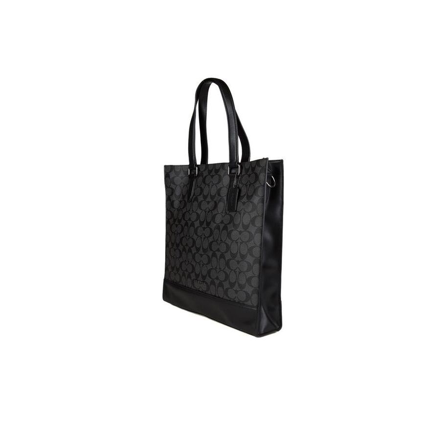 Coach Tote Bag Grey-black Grey/black Calf Leather / Tote-bags