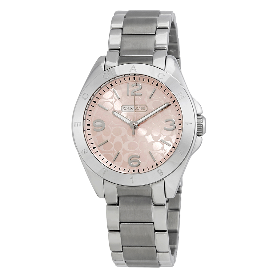 coach watch women's pink