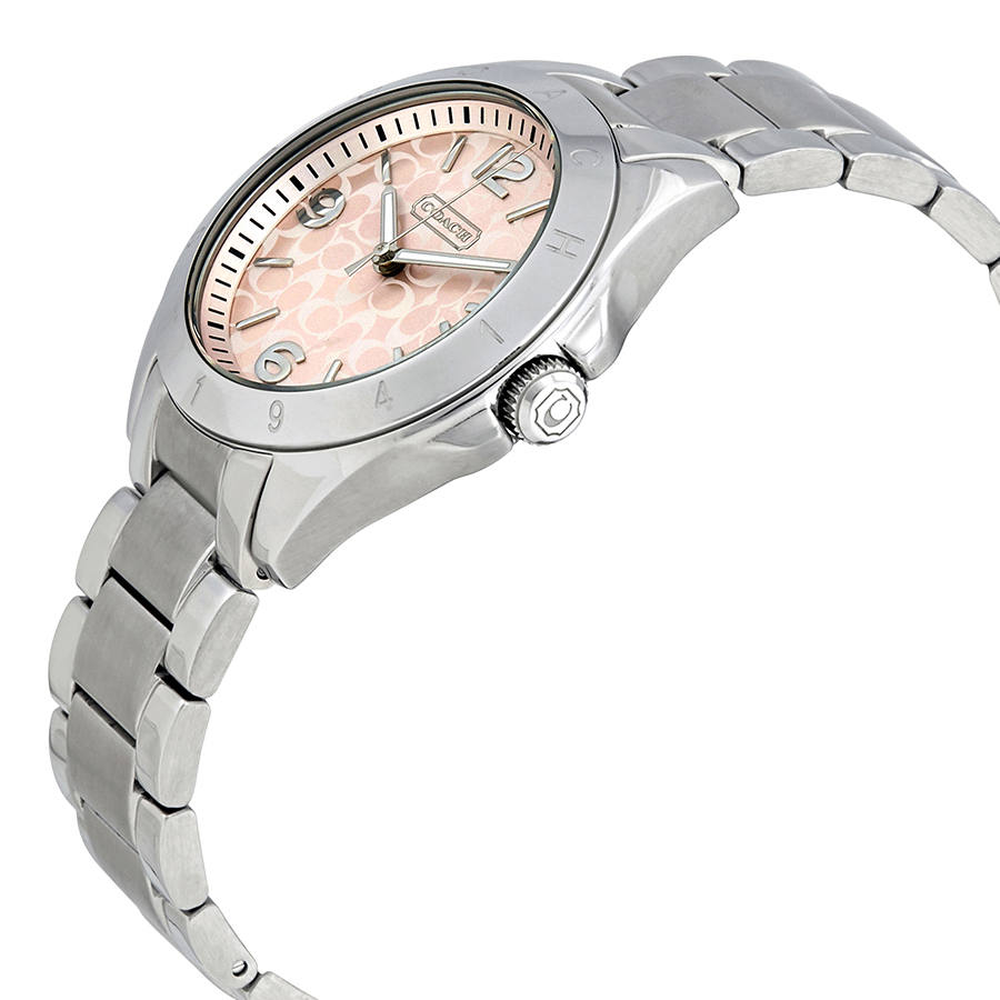 coach watch women's pink
