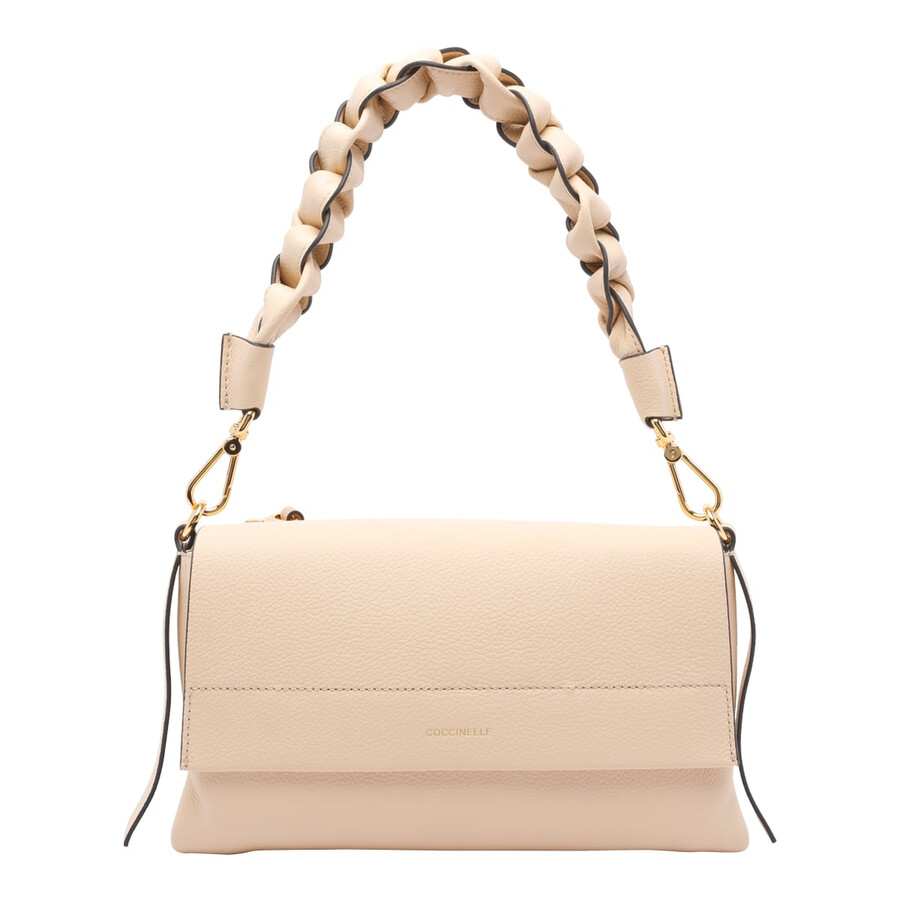 Coccinelle Boheme Grana Double Shoulder Bag In Sand