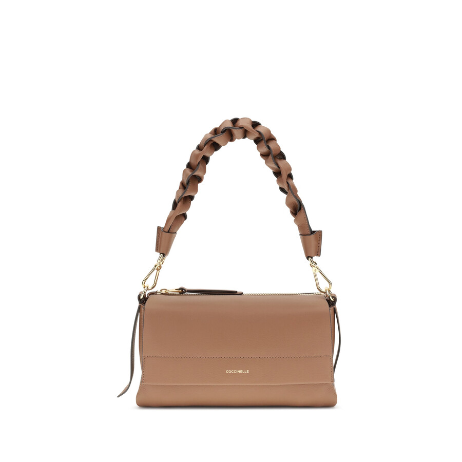 Coccinelle Boheme Shoulder Bag In Neutral