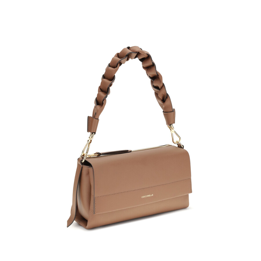Coccinelle Boheme Shoulder Bag In Neutral