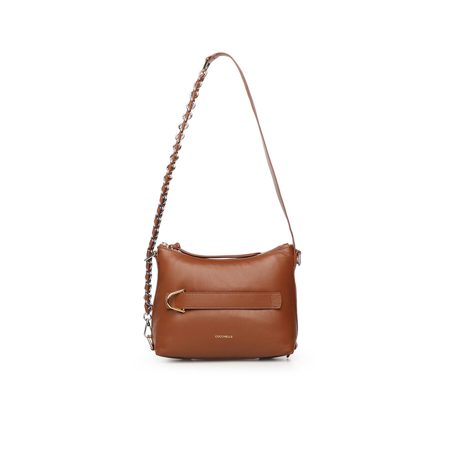 Coccinelle Chain Strap Shoulder Bag In Brown