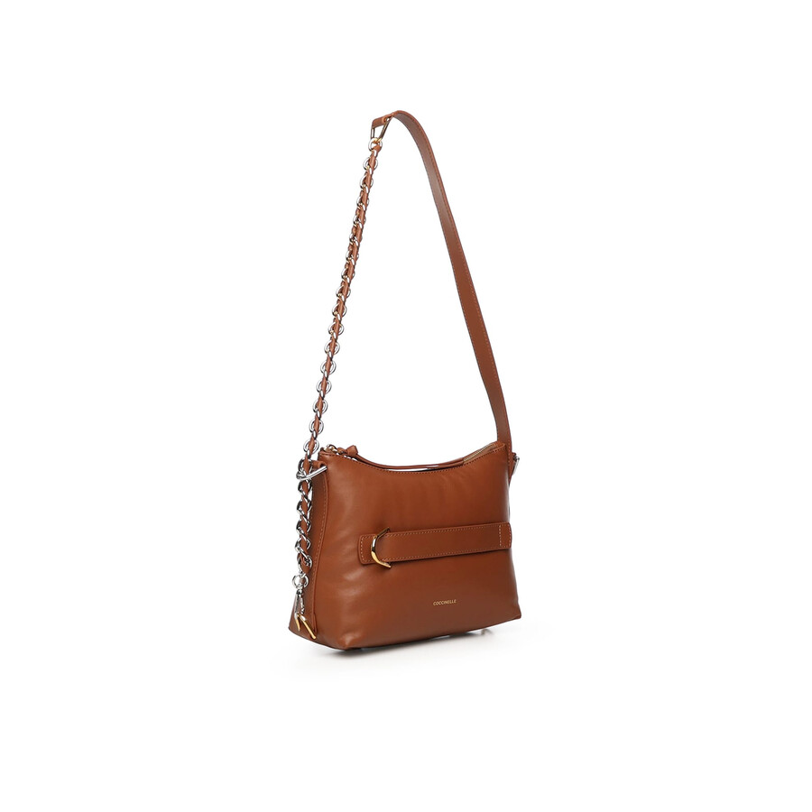 Coccinelle Chain Strap Shoulder Bag In Brown