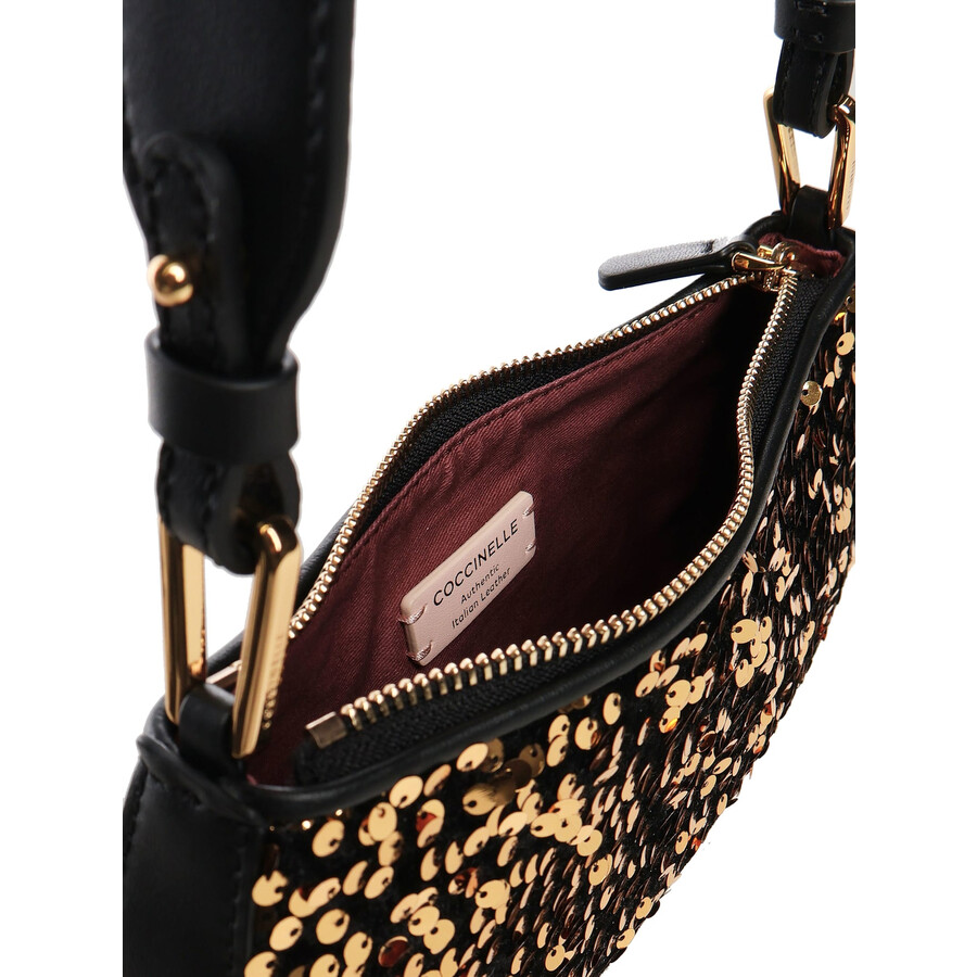 Coccinelle Merveille Paillette Bag In Gold