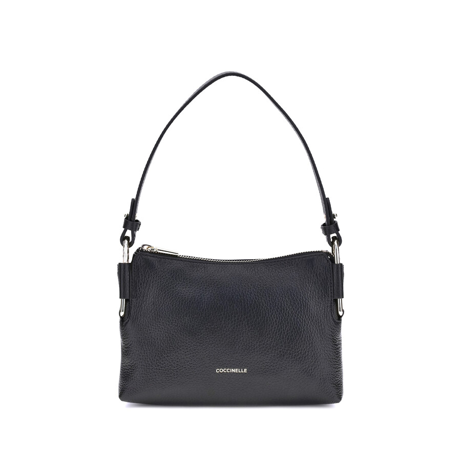 Coccinelle Rebekka Zip-fastening Top-handle Shoulder Bag In Black