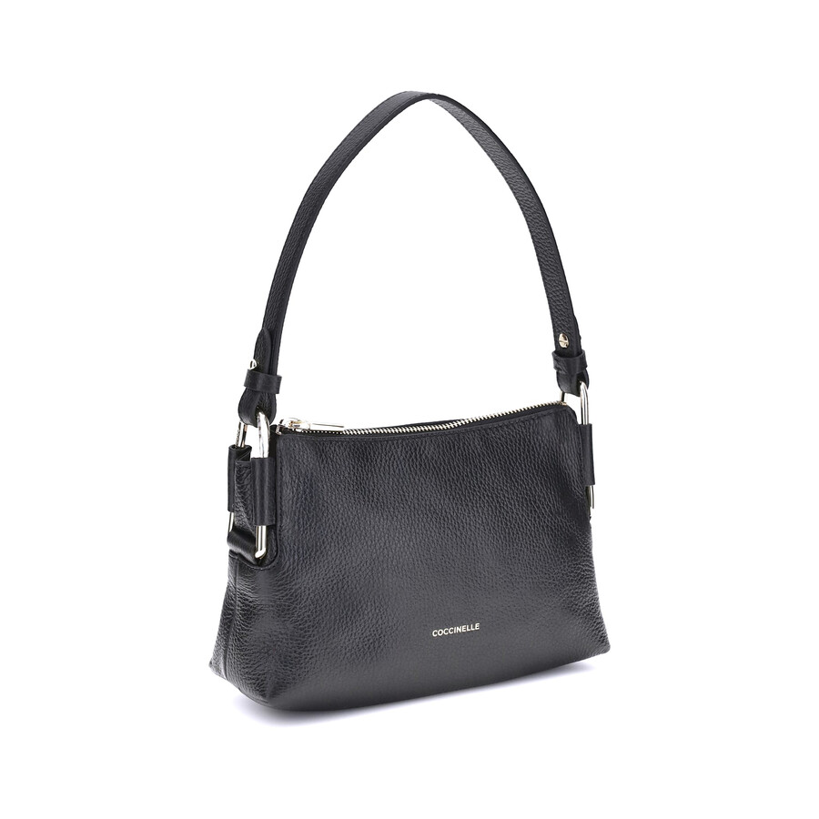 Coccinelle Rebekka Zip-fastening Top-handle Shoulder Bag In Black