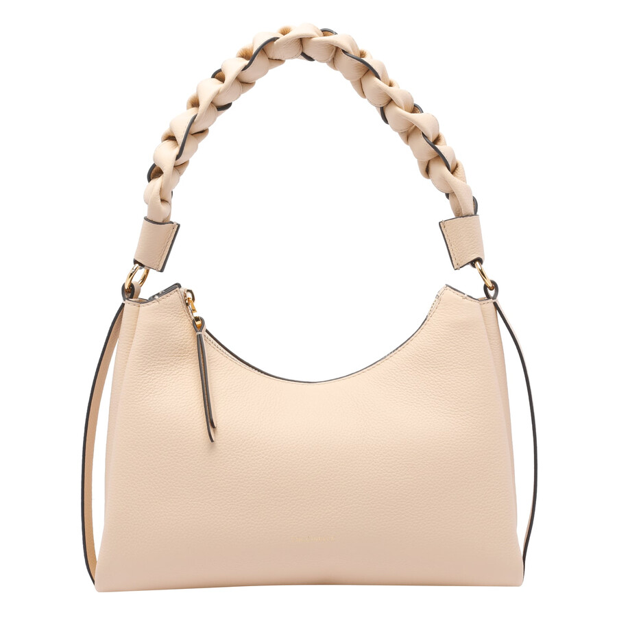 Coccinelle Small Boheme Shoulder Bag In Neutral