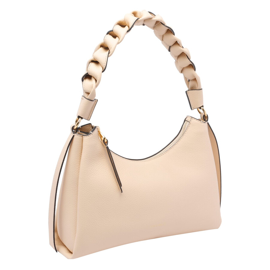 Coccinelle Small Boheme Shoulder Bag In Neutral