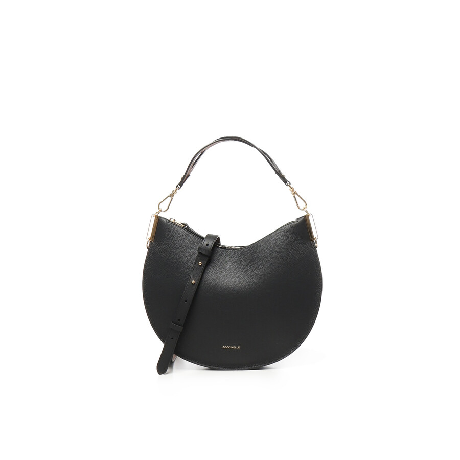 Coccinelle Sunup Medium Hobo Bag In Black