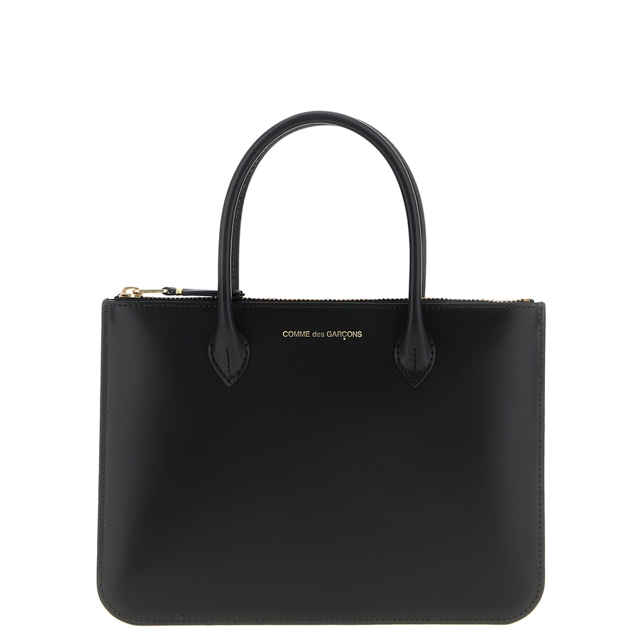 Comme Des Garçons Comme Des Garons Leather Tote Bag  Black