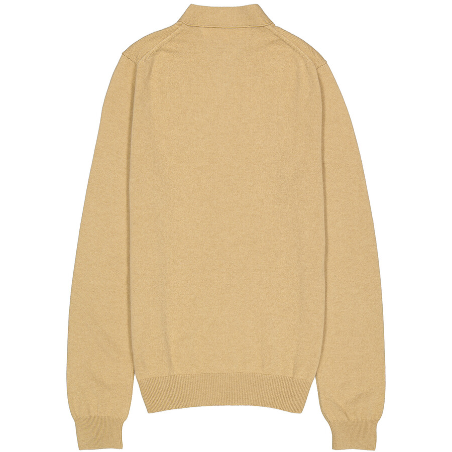 Comme Des Garçons Comme Des Garcons Men's Heart Logo Cardigan In Beige In Gold