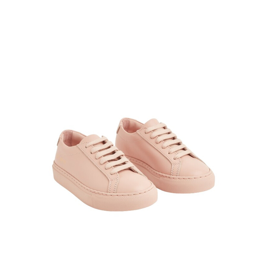 Common Projects Kids Original Achilles Low Top Sneakers In Pink