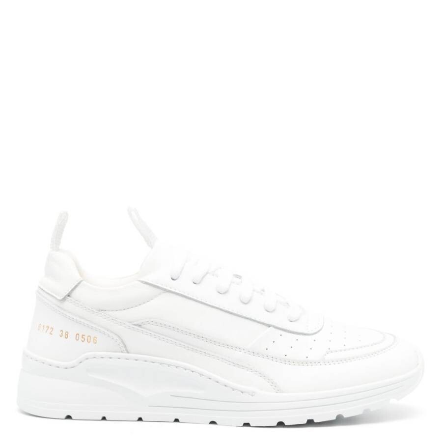 Common Projects Track 90 Leather Sneakers In White