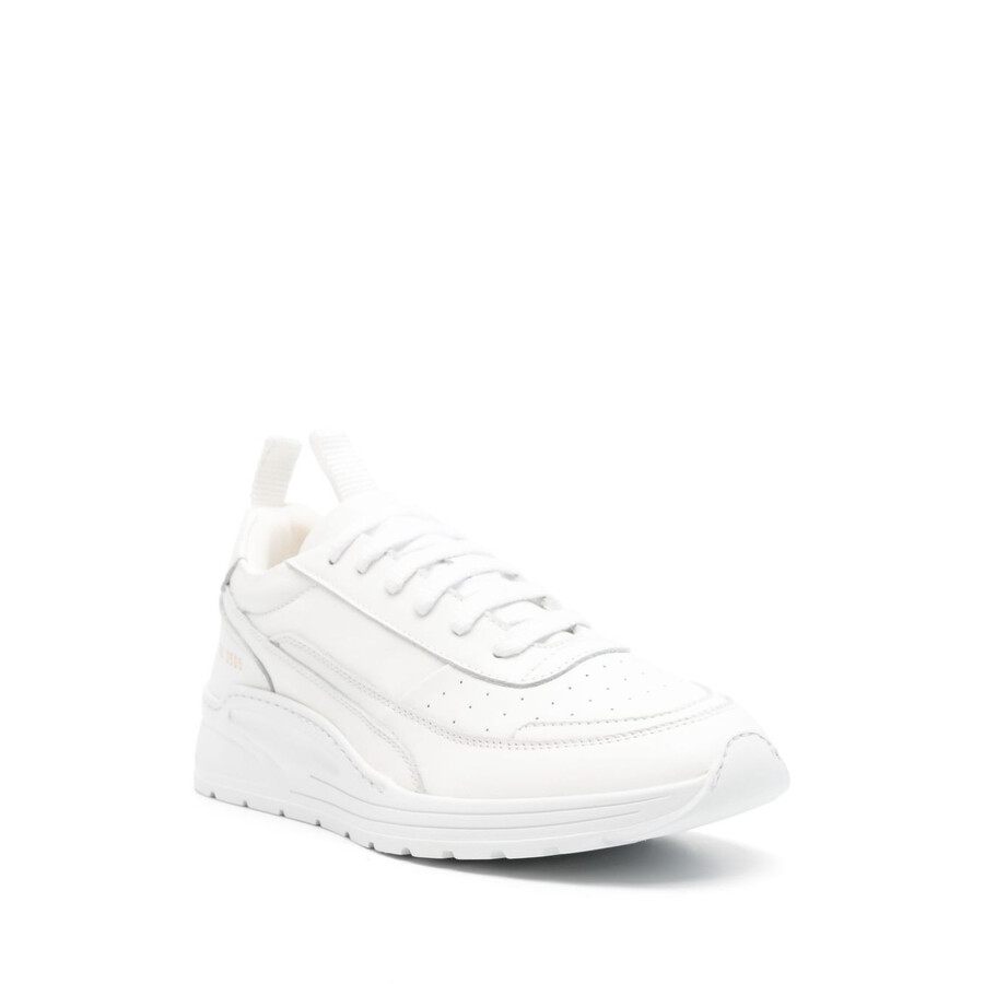Common Projects Track 90 Leather Sneakers In White