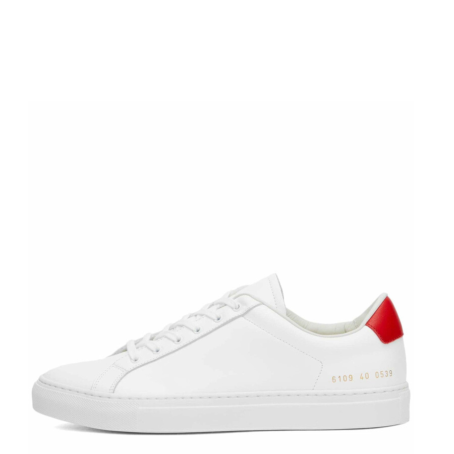 Common Projects Womens Retro Classic Low Top Sneakers In Red